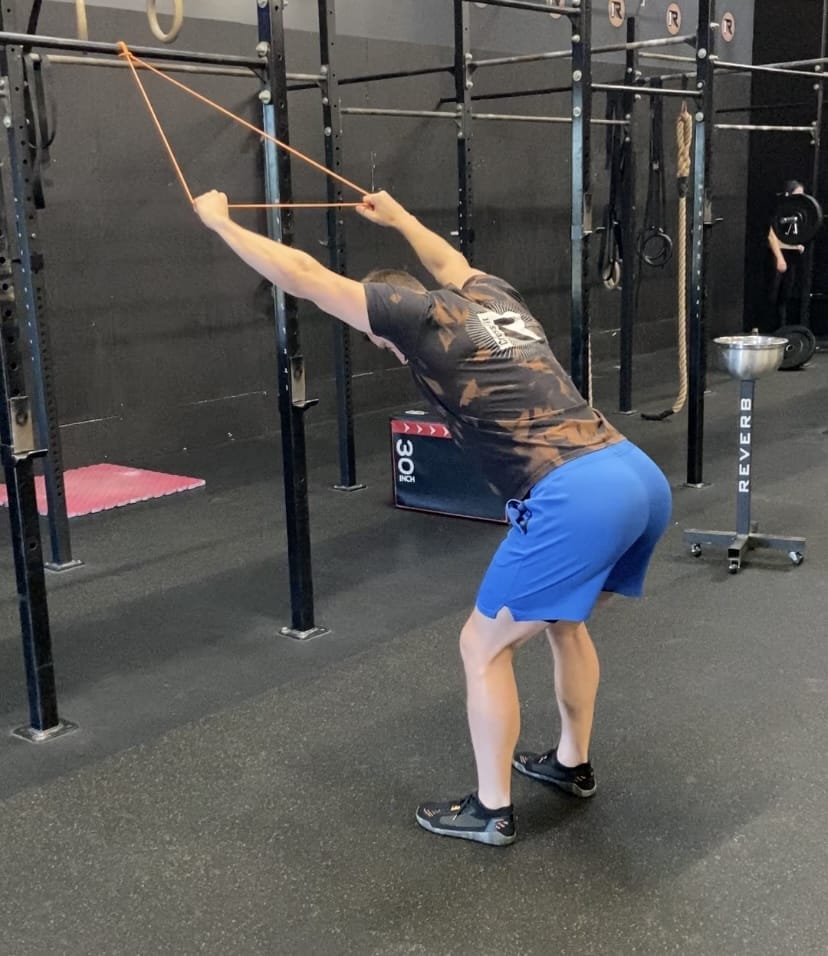 pre hab standing pull down top