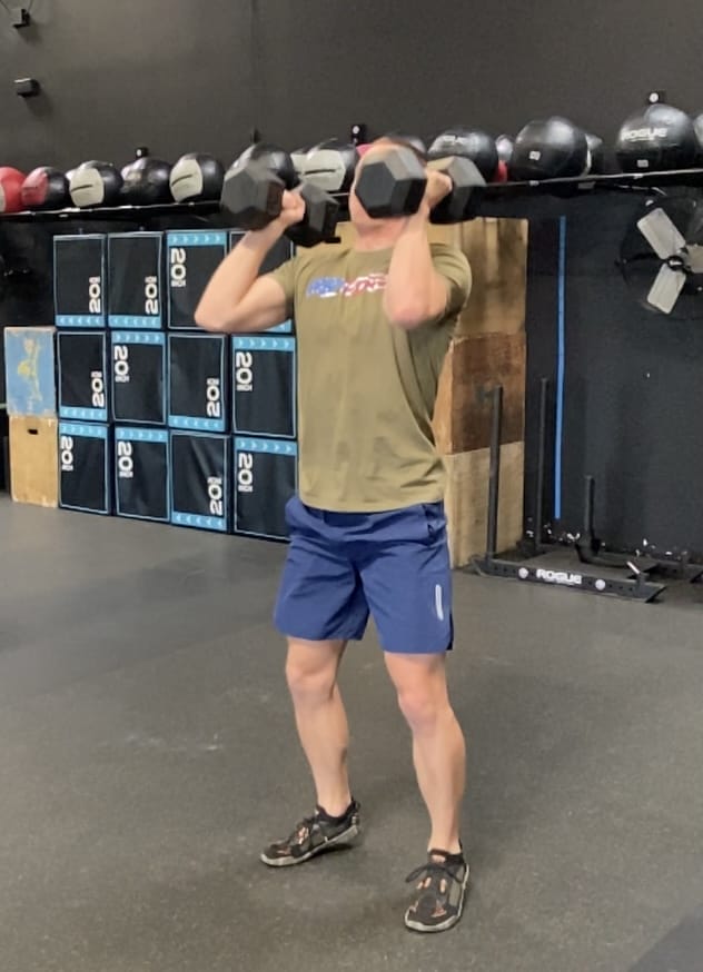 DB push press drive