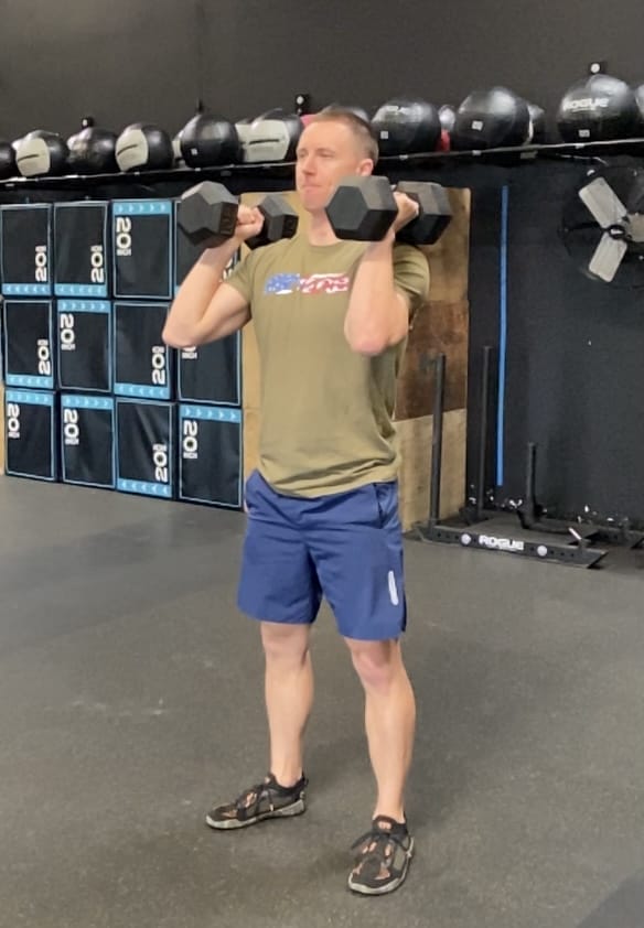 DB push press start