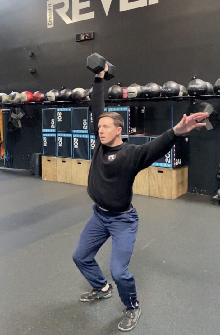 DB push Jerk 4 catch